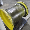 36"W x 32"D, John Deere Yellow 8-Hole Formed Plate , -6.31" Offset