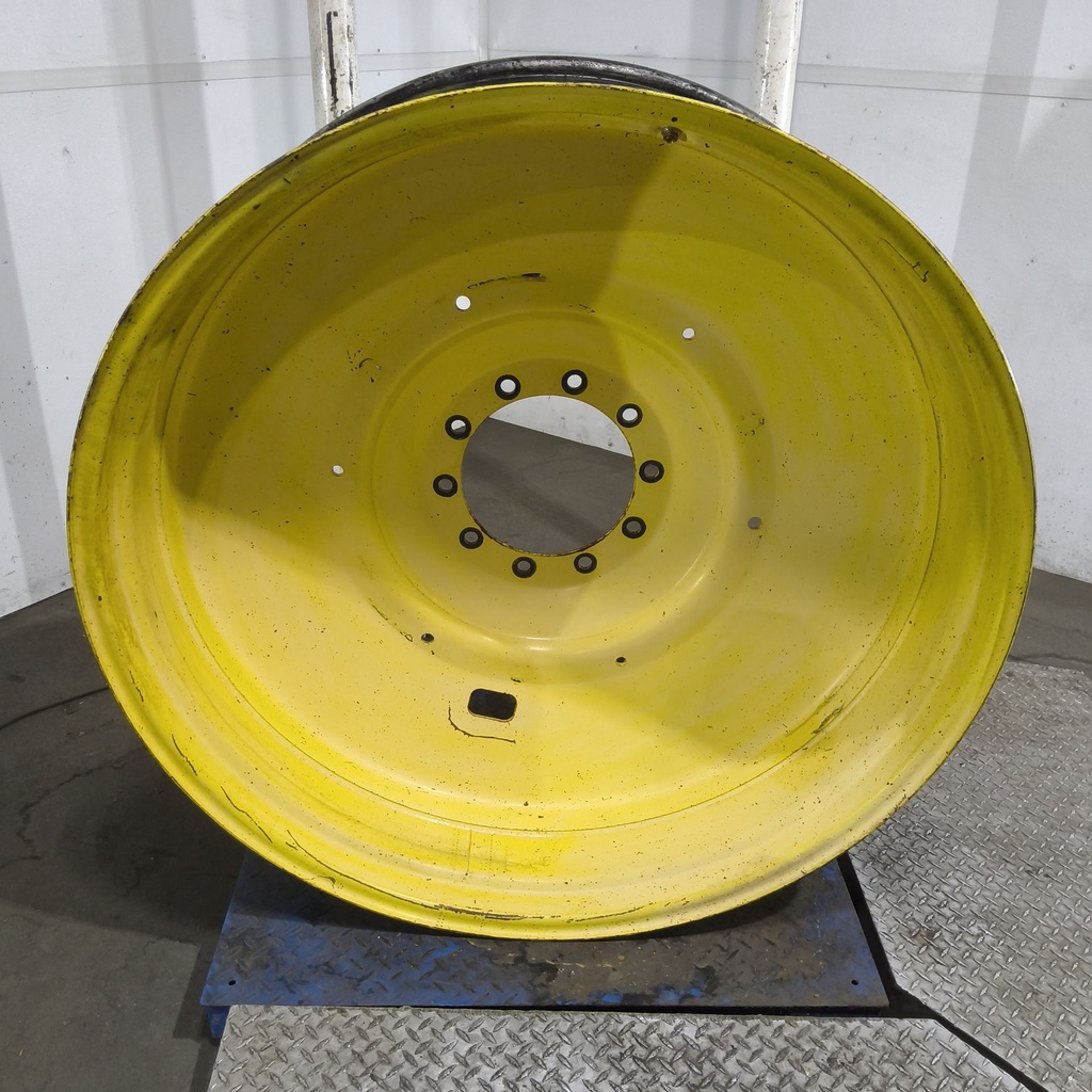 16"W x 46"D, John Deere Yellow 10-Hole Formed Plate , -6.62" Offset