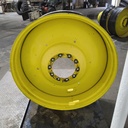 16"W x 46"D, John Deere Yellow 10-Hole Formed Plate , -6.62" Offset