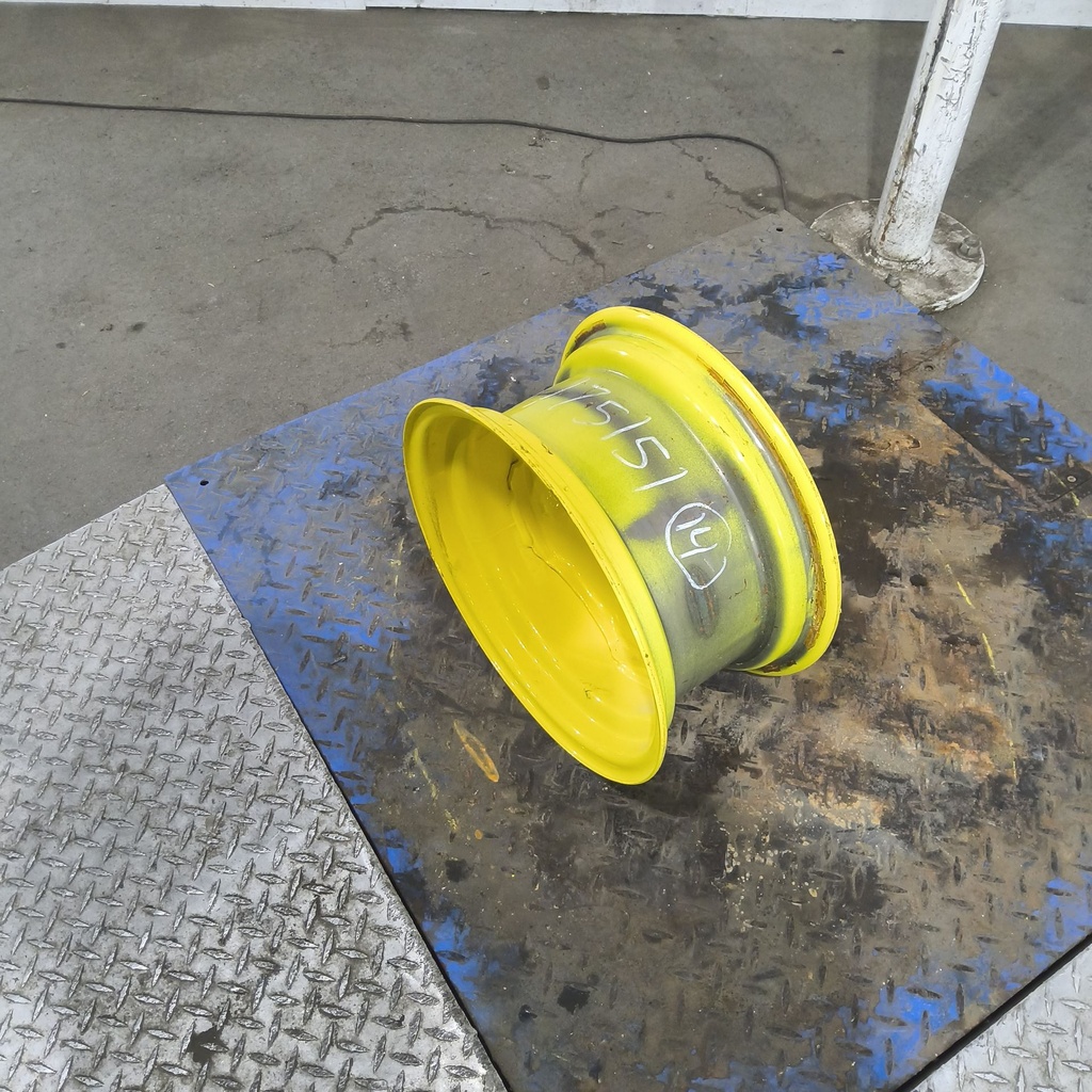 7"W x 14"D, John Deere Yellow 6-Hole Implement , 1.88" Offset