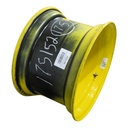 10.5"W x 17.5"D, John Deere Yellow 6-Hole Skid Steer , -3.38" Offset