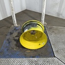 10.5"W x 17.5"D, John Deere Yellow 6-Hole Skid Steer , -3.38" Offset