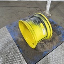 10.5"W x 17.5"D, John Deere Yellow 6-Hole Skid Steer , -3.38" Offset