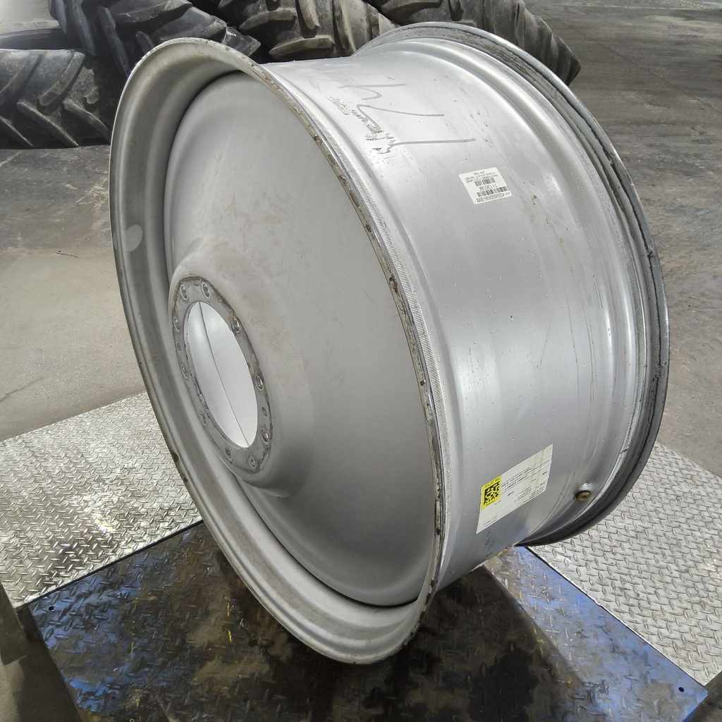 18"W x 42"D, Case IH Silver Mist 10-Hole Formed Plate , -11.12" Offset