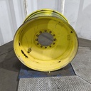 18"W x 38"D, John Deere Yellow 12-Hole Formed Plate Sprayer , -3.38" Offset