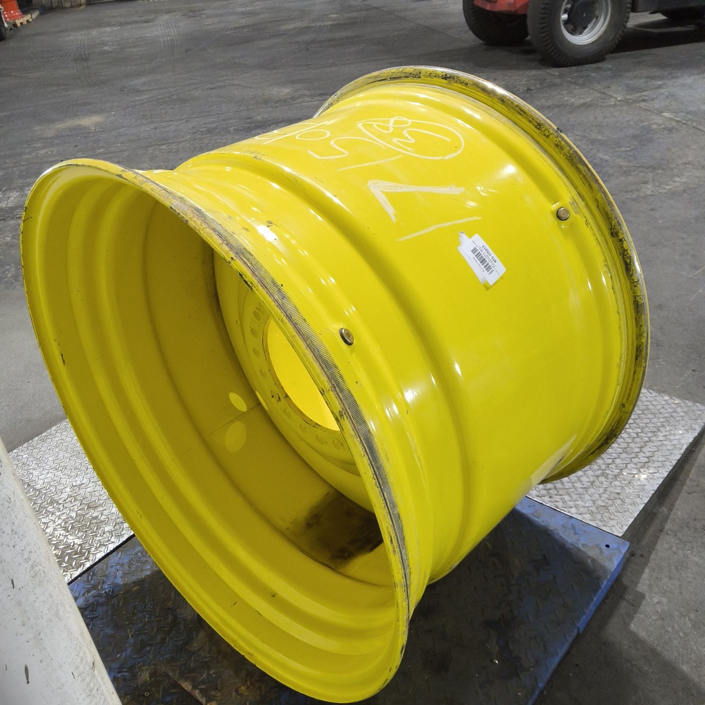 27"W x 38"D, John Deere Yellow 20-Hole Formed Plate , -2" Offset