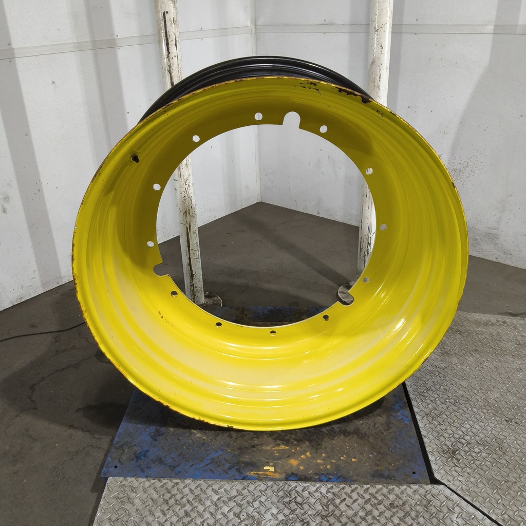 20"W x 42"D, John Deere Yellow 12-Hole Stub Disc , -3.25" Offset