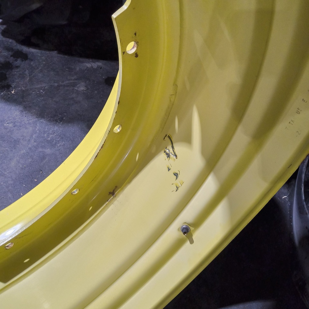 20"W x 42"D, John Deere Yellow 12-Hole Stub Disc , -3.25" Offset