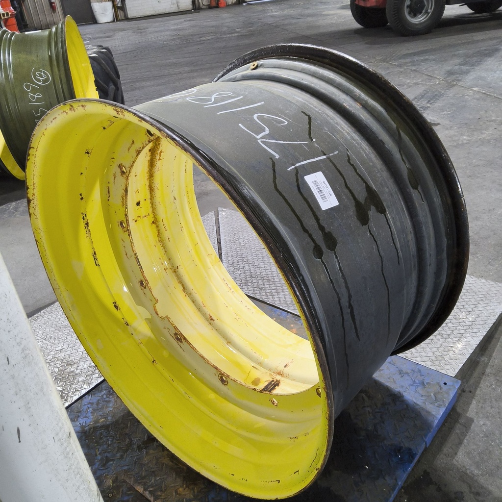 23"W x 38"D, John Deere Yellow 12-Hole Stub Disc , -3.44" Offset