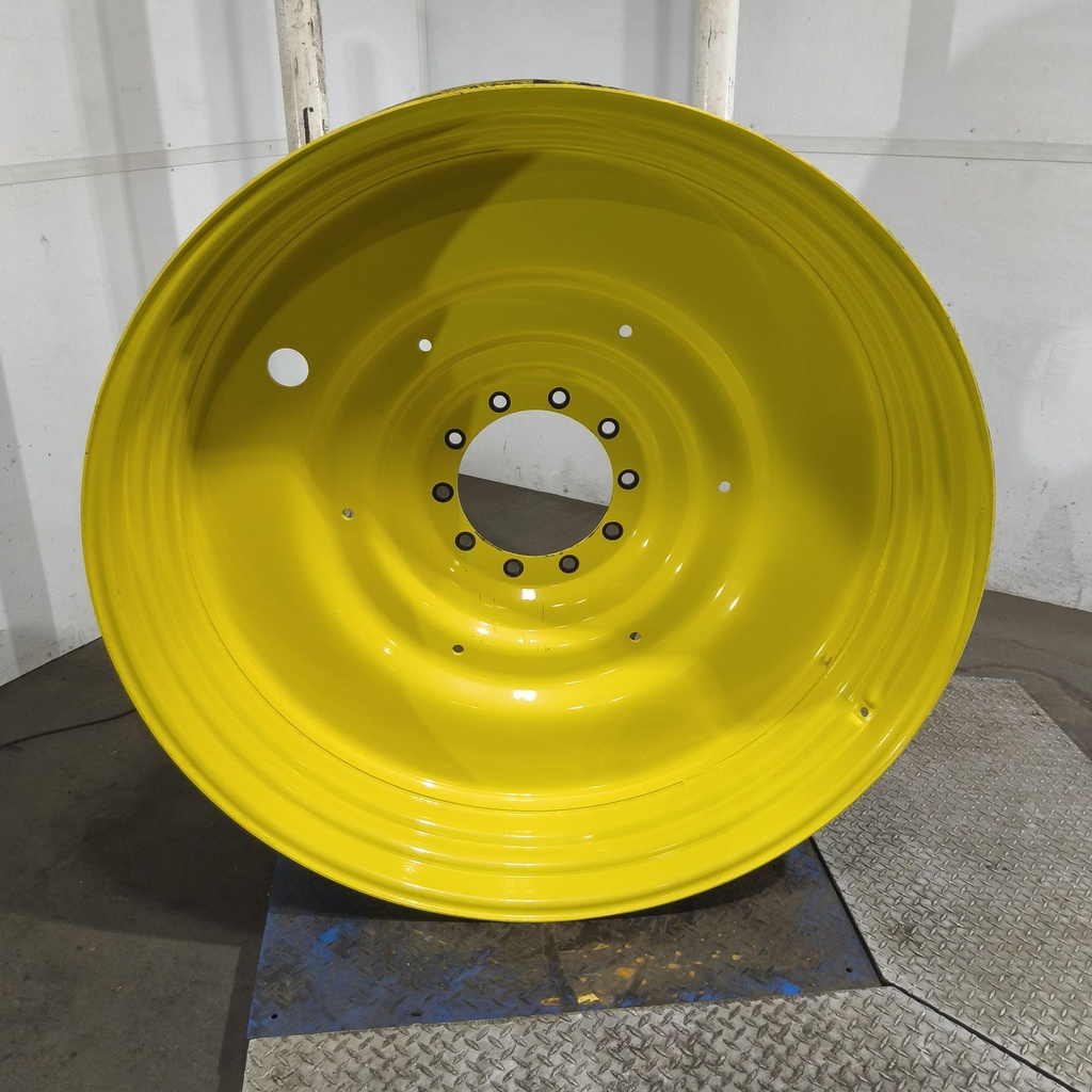 15"W x 50"D, John Deere Yellow 10-Hole Formed Plate , -6.62" Offset