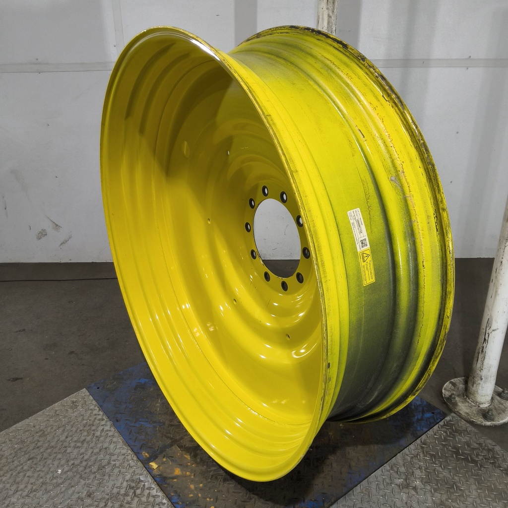 15"W x 50"D, John Deere Yellow 10-Hole Formed Plate , -6.62" Offset