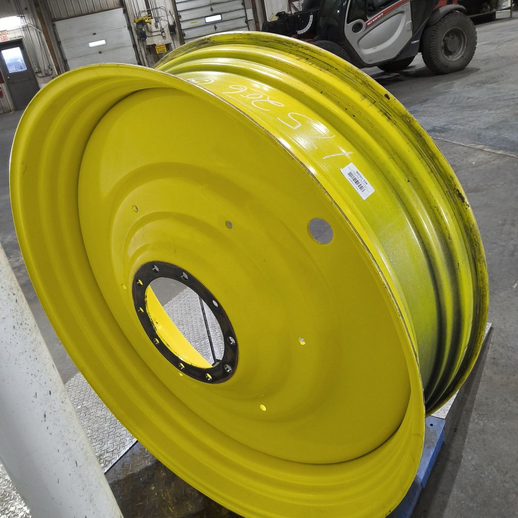 15"W x 50"D, John Deere Yellow 10-Hole Formed Plate , -6.62" Offset