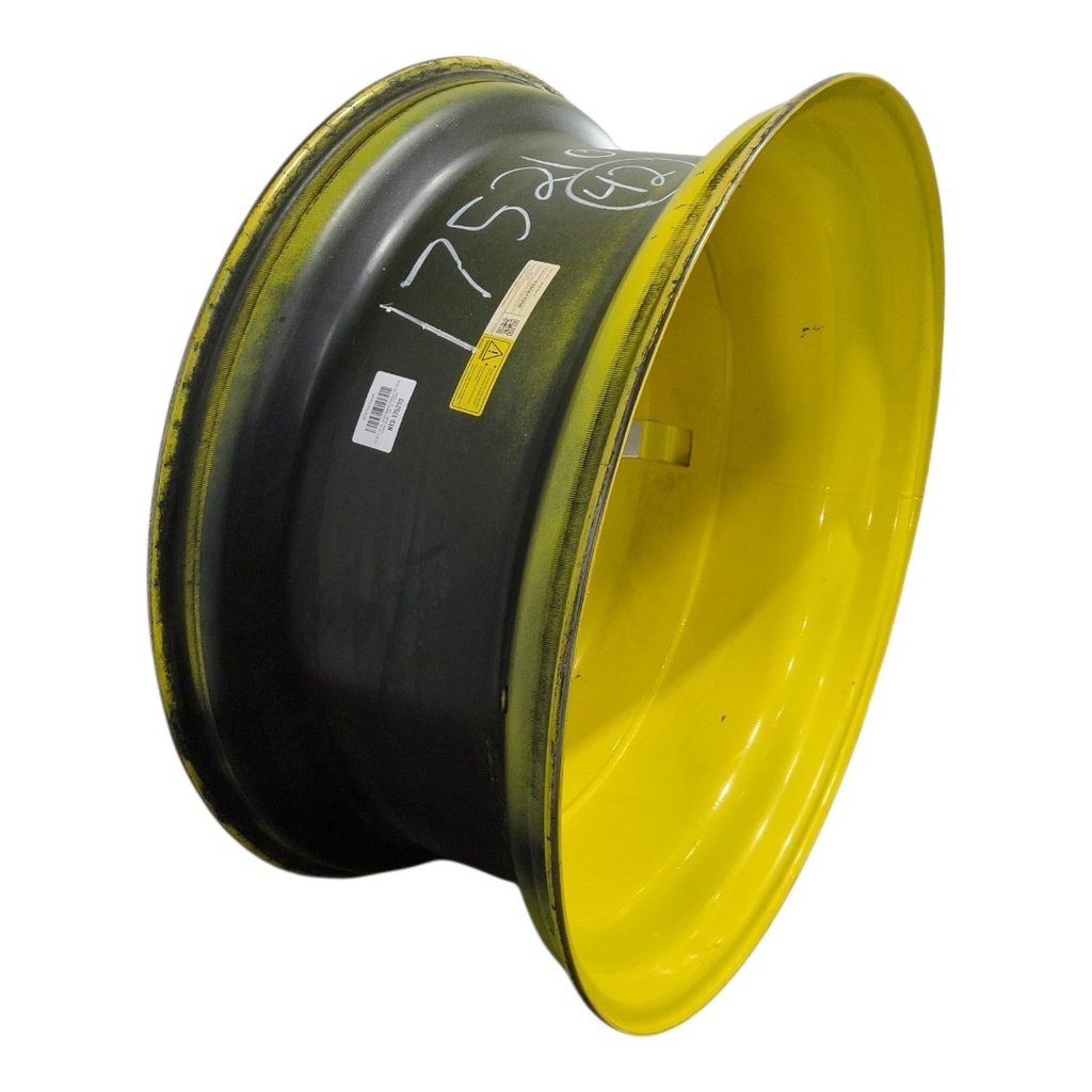 18"W x 42"D, John Deere Yellow 20-Hole Dolly Dual , -15.12" Offset