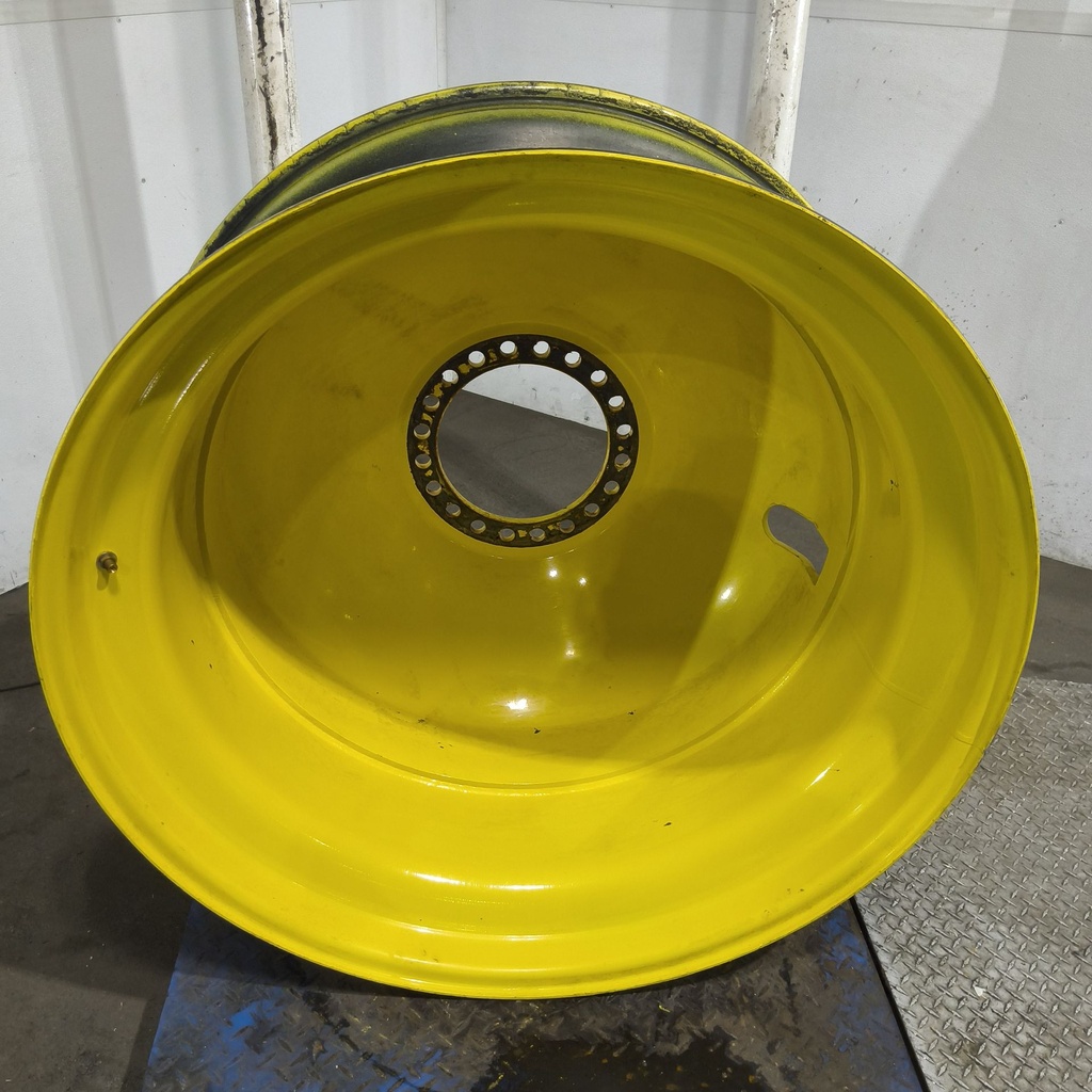 18"W x 42"D, John Deere Yellow 20-Hole Dolly Dual , -15.12" Offset