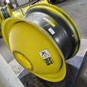 18"W x 42"D, John Deere Yellow 20-Hole Dolly Dual , -15.12" Offset