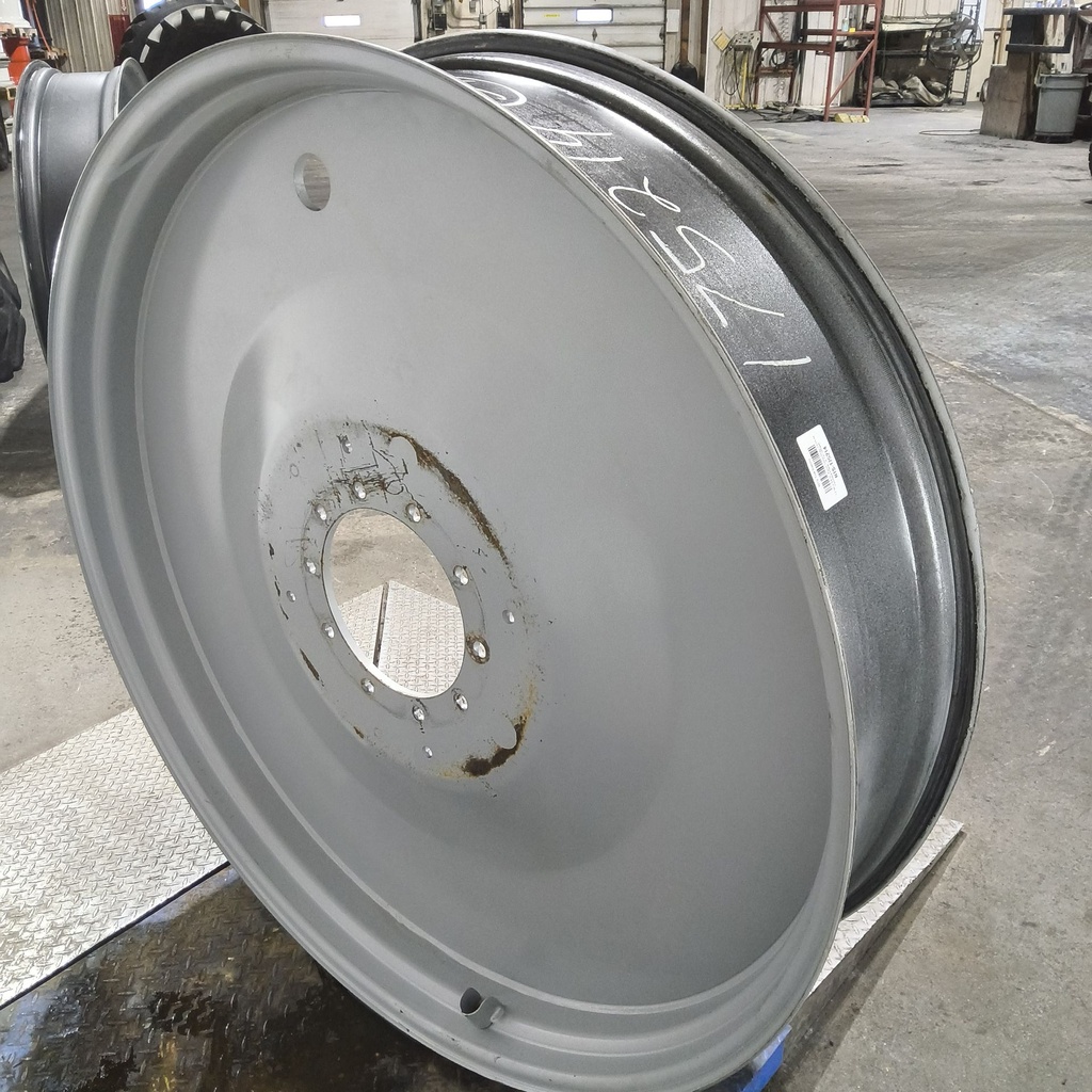 12"W x 54"D, Agco Corp Gray 10-Hole Formed Plate , 3.12" Offset