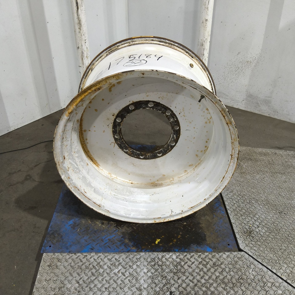 21"W x 32"D, Ford / New Holland White 10-Hole Flat Plate , 0.25" Offset