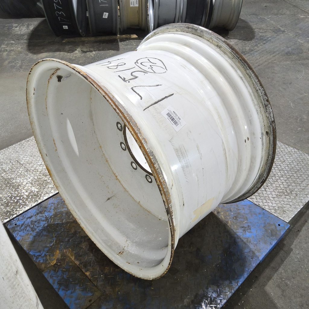 21"W x 32"D, Ford / New Holland White 10-Hole Flat Plate , 0.25" Offset