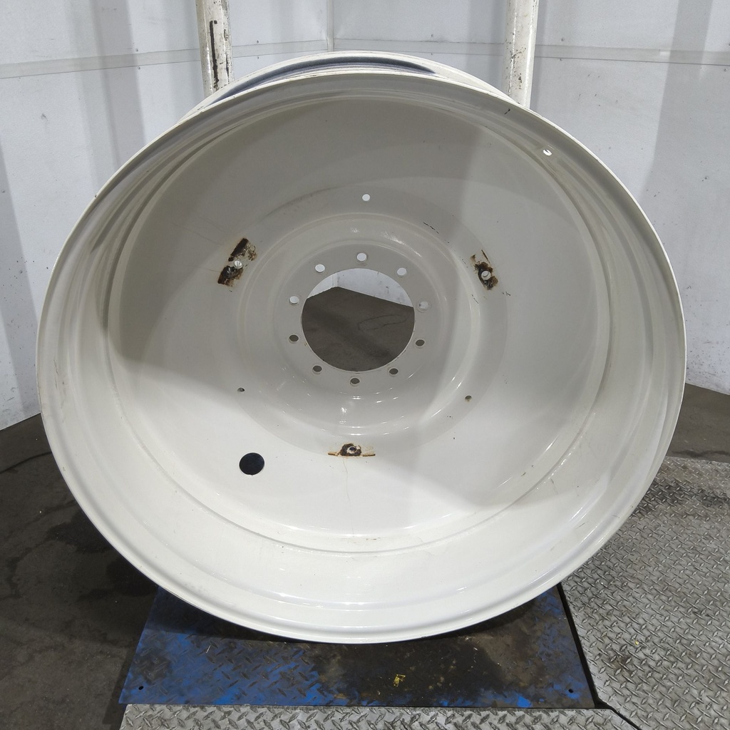 16"W x 46"D, Ford / New Holland White 10-Hole Formed Plate , -9.25" Offset