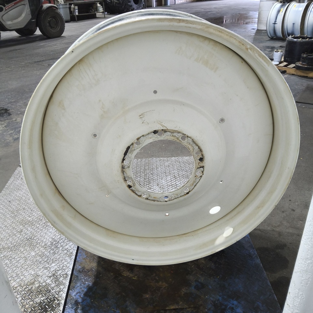 16"W x 46"D, Ford / New Holland White 10-Hole Formed Plate , -9.25" Offset