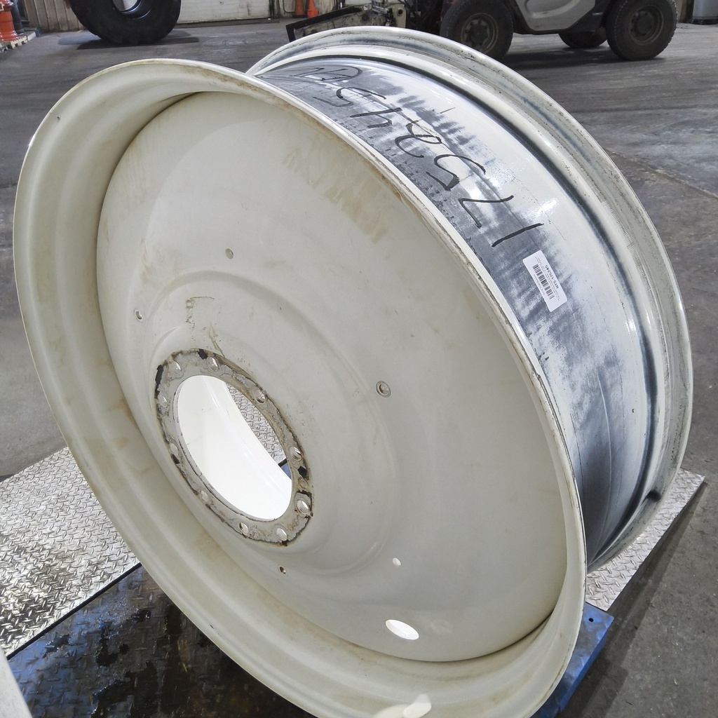 16"W x 46"D, Ford / New Holland White 10-Hole Formed Plate , -9.25" Offset