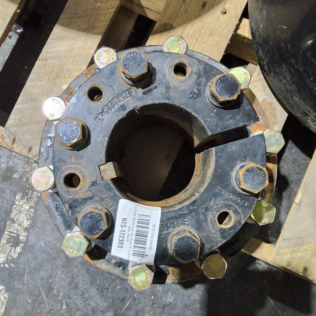 10-Hole Wedg-Lok OE Style, 5" (127mm) axle, Black