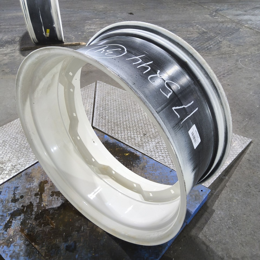 15"W x 34"D, Ford / New Holland White 8-Hole Waffle Wheel (Groups of 2 Bolts)