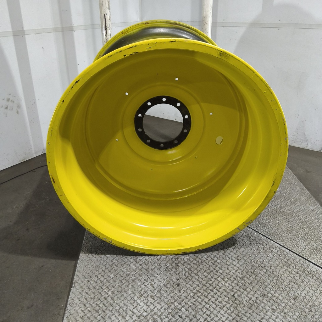 44"W x 46"D, John Deere Yellow 10-Hole Formed Plate , 0.88" Offset