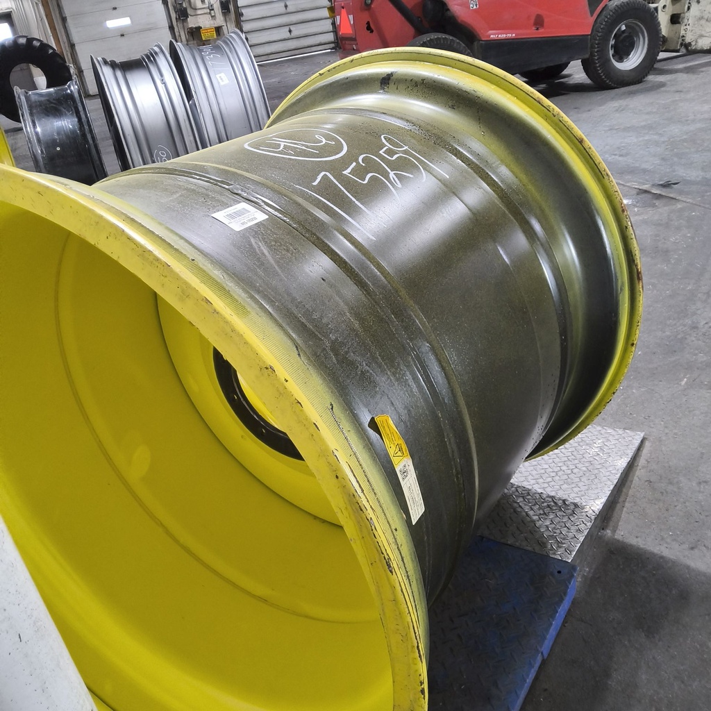 44"W x 46"D, John Deere Yellow 10-Hole Formed Plate , 0.88" Offset