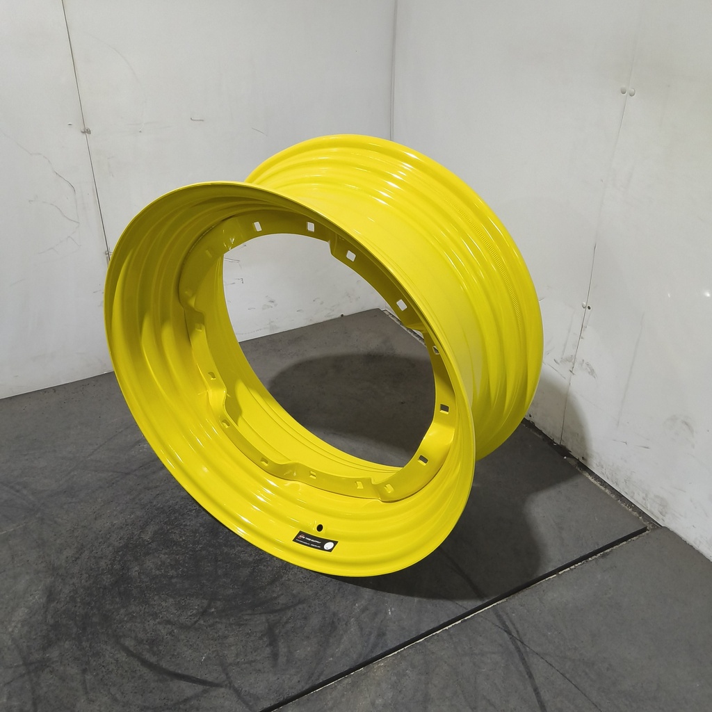 13"W x 30"D, John Deere Yellow 8-Hole Waffle Wheel (Groups of 2 Bolts)