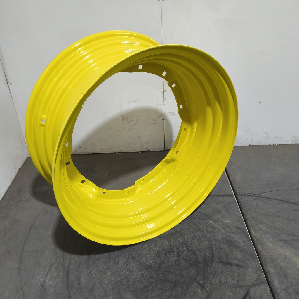 13"W x 30"D, John Deere Yellow 8-Hole Waffle Wheel (Groups of 2 Bolts)