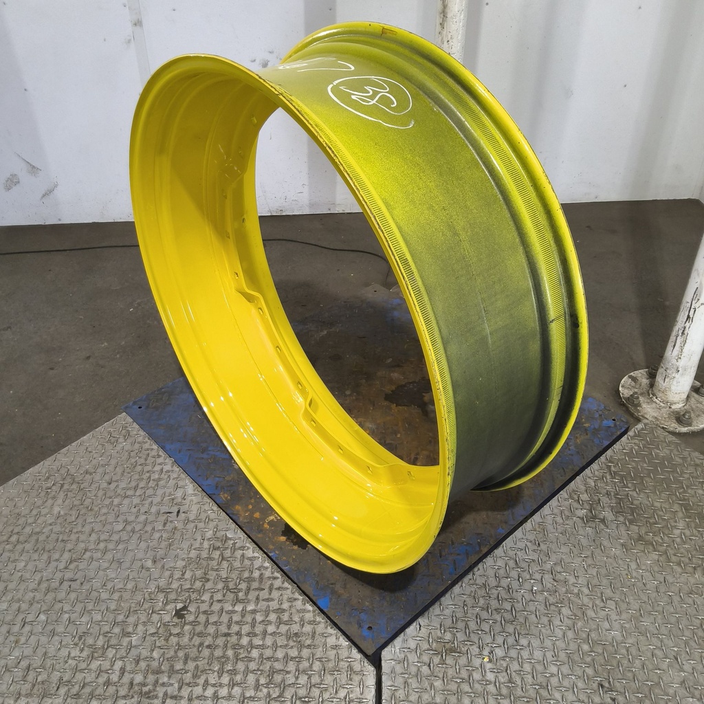 12"W x 38"D, John Deere Yellow 12-Hole Waffle Wheel (Groups of 3 bolts)