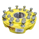 10-Hole Wedg-Lok OE Style, 4.72" (120.02mm) axle, John Deere Yellow