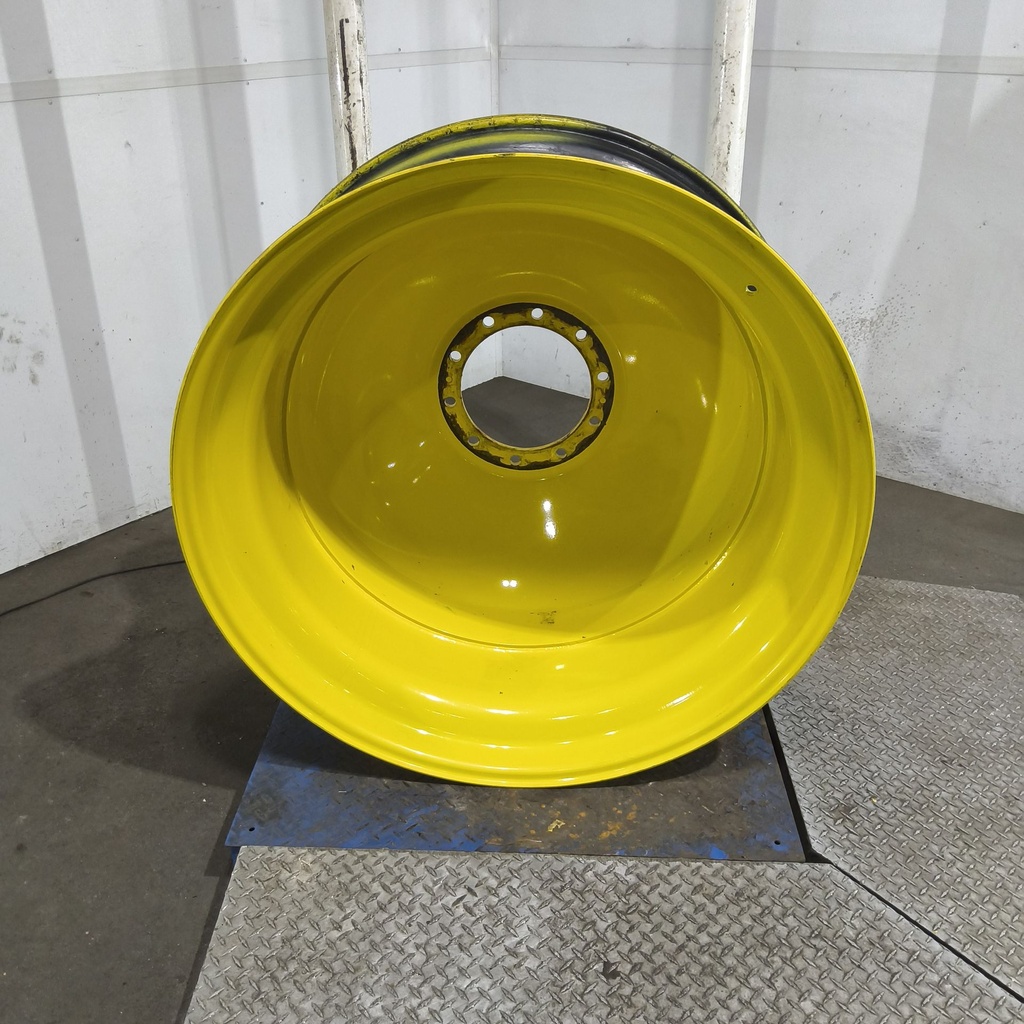 18"W x 42"D, John Deere Yellow 10-Hole Dolly Dual , -15" Offset