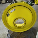 18"W x 42"D, John Deere Yellow 10-Hole Dolly Dual , -15" Offset