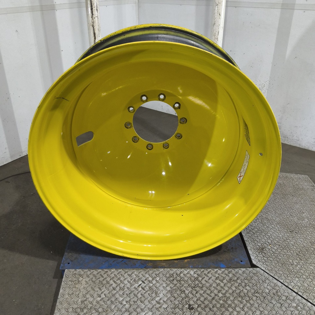 18"W x 42"D, John Deere Yellow 10-Hole Dolly Dual , -13" Offset