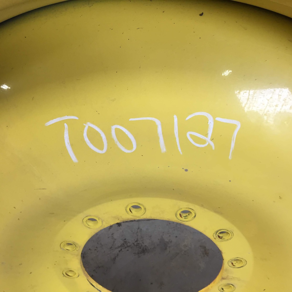 13"W x 46"D, John Deere Yellow 10-Hole Bubble Disc