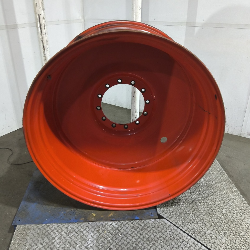25"W x 46"D, Fendt/Agco Red 12-Hole Formed Plate , -7.62" Offset