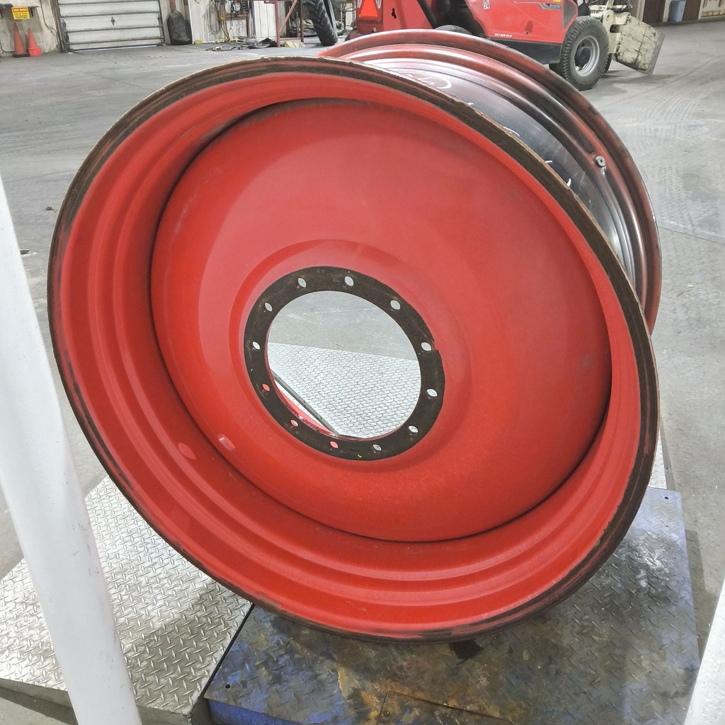 25"W x 46"D, Fendt/Agco Red 12-Hole Formed Plate , -7.62" Offset