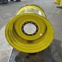 27"W x 32"D, John Deere Yellow 10-Hole Formed Plate , -3.62" Offset