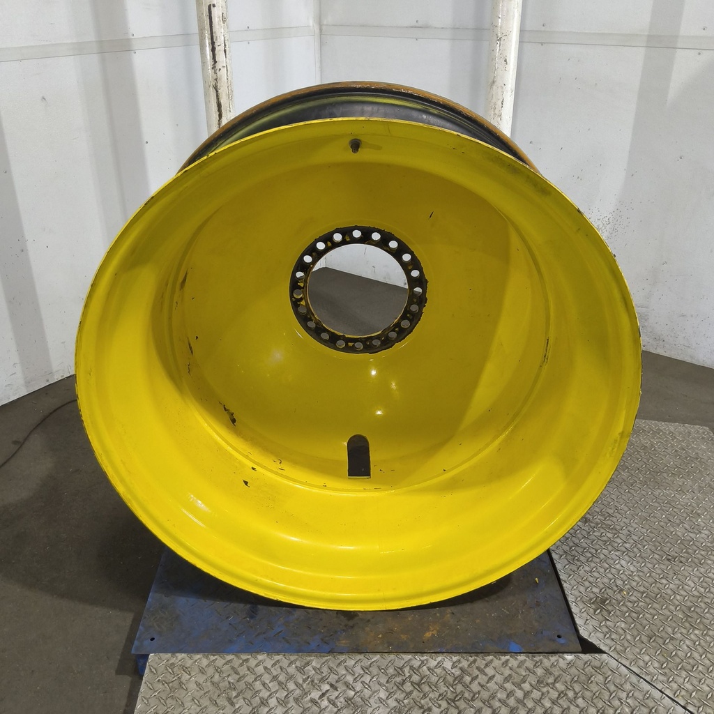 18"W x 42"D, John Deere Yellow 20-Hole Dolly Dual , -15.12" Offset
