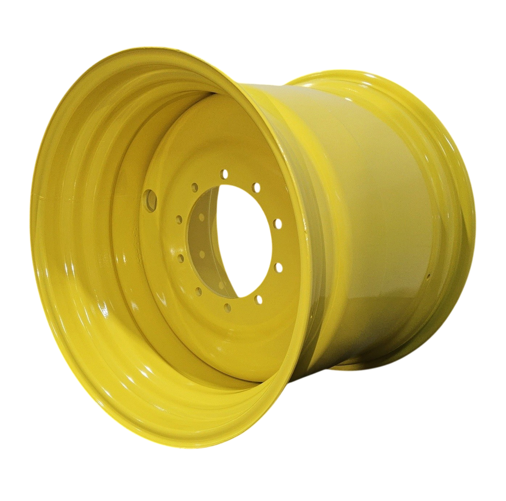 27"W x 32"D, John Deere Yellow 10-Hole Formed Plate , 2.81" Offset