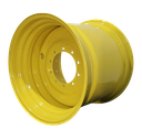 27"W x 32"D, John Deere Yellow 10-Hole Formed Plate , 2.81" Offset