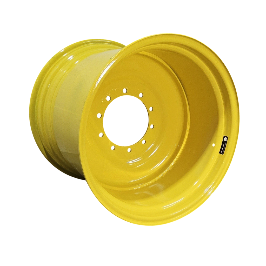 27"W x 32"D, John Deere Yellow 10-Hole Formed Plate , 2.81" Offset