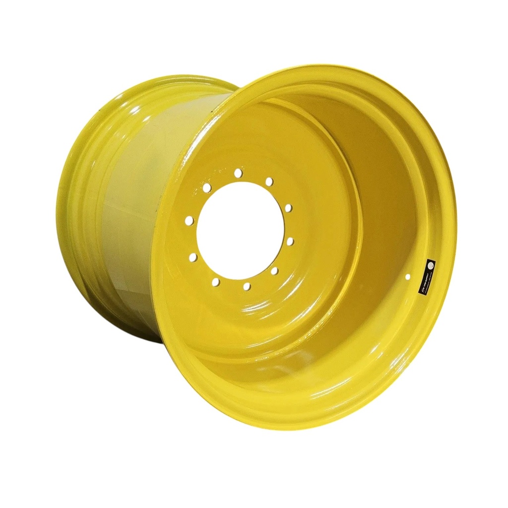 27"W x 32"D, John Deere Yellow 10-Hole Formed Plate , 2.81" Offset