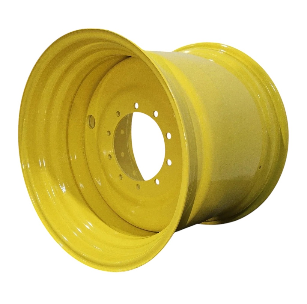 27"W x 32"D, John Deere Yellow 10-Hole Formed Plate , 2.81" Offset