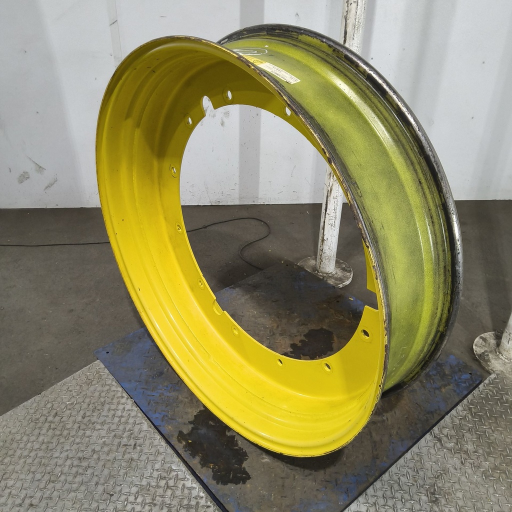 10"W x 42"D, John Deere Yellow 12-Hole Stub Disc , -1.38" Offset