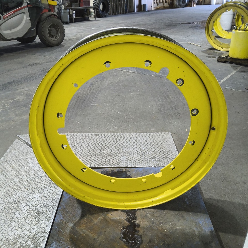 10"W x 42"D, John Deere Yellow 12-Hole Stub Disc , -1.38" Offset