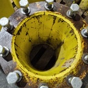 10 to 10-Hole 21.5"L Hub Extension/Triple, John Deere Yellow