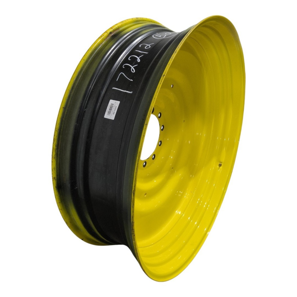 15"W x 50"D, John Deere Yellow 10-Hole Formed Plate , -6.62" Offset